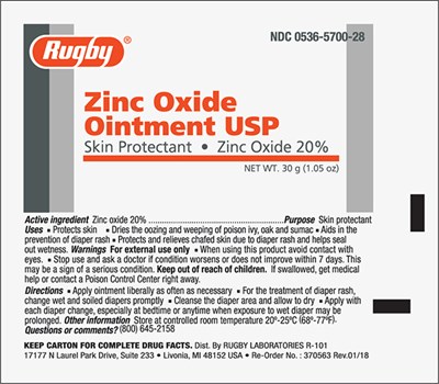 Rugby Zinc Oxide 30 g tube.jpg Rugby Zinc Oxide 30 g tube